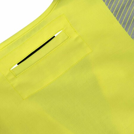 Oberon Hi-Vis FR/ARC-Rated 7.5 oz 88/12 Safety Vest, Snap Closure, Hi-Vis Yellow, XL ZFA106-XL